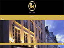 Tablet Screenshot of hotelsthonore.com